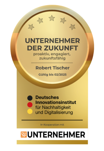 Siegel Unternehmer der Zukunft 2024 – Robert Tischer